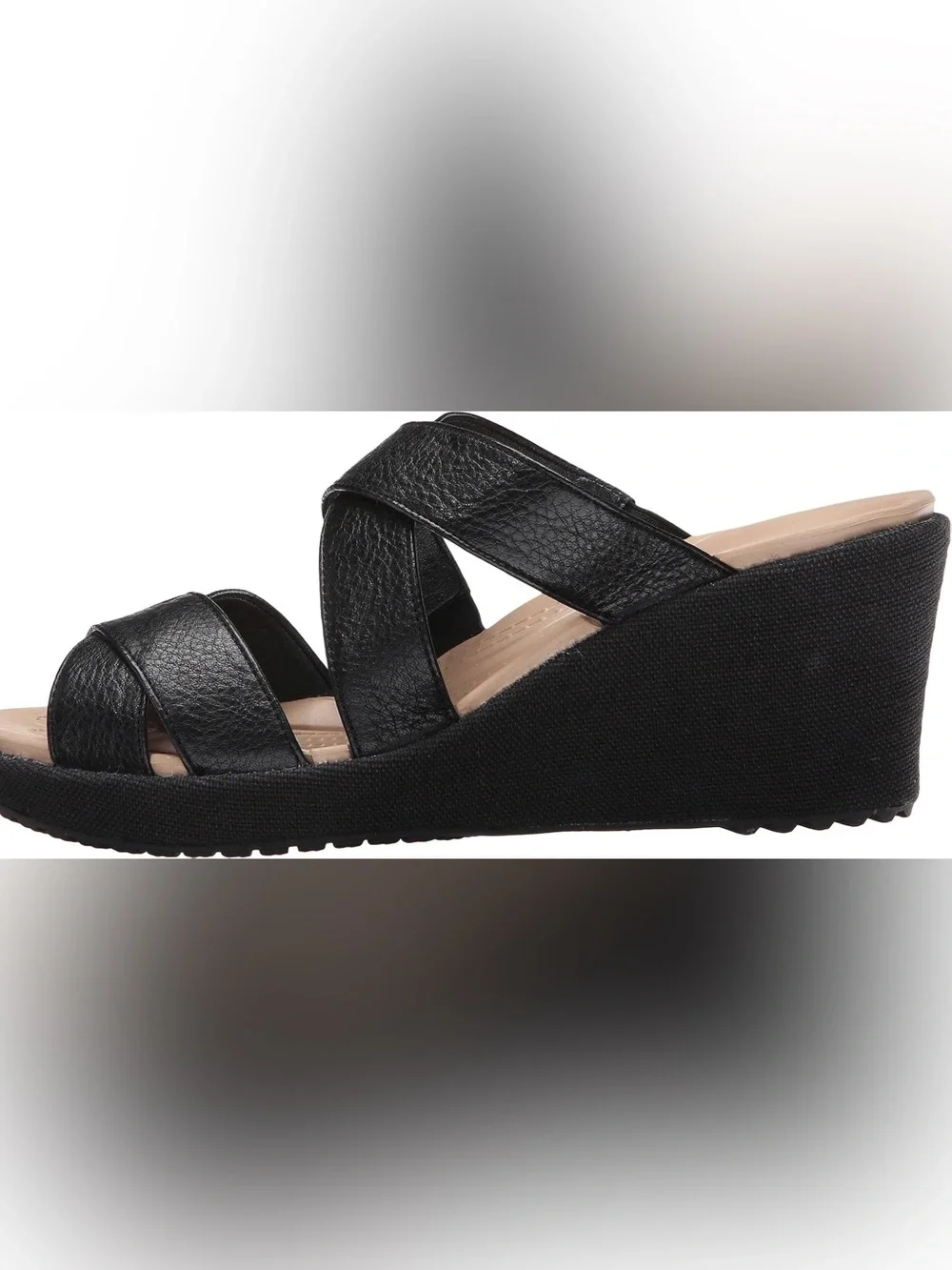 crocs Women's A Leigh Crisscross Wedge Sandal Size 6